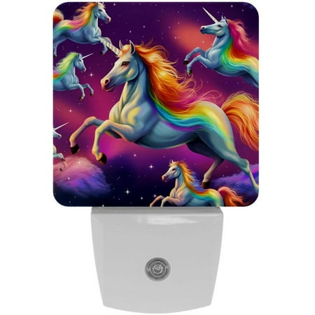 

Rainbow Unicorns LED Square Night Lights: Innovative Illumination for a Relaxing and Safe Atmosphere - Energy-Efficient & Stylish Bedroom Decor