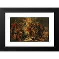 thumbnail image 2 of Workshop of Peter Paul Rubens 14x11 Black Modern Framed Museum Art Print Titled - The Death of Decius Mus in a Battle Against the Latins, 2 of 5