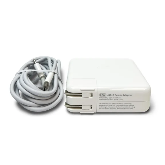 Restored Apple 87W USB-C Power Adapter A1719 with Cable, White (Refurbished)