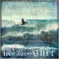 thumbnail image 3 of Carter, Charlie 20x20 Black Modern Framed Museum Art Print Titled - Live Love Surf, 3 of 5