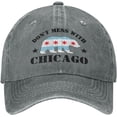 thumbnail image 1 of Don't Mess with Chicago hat City Flag Strong Chicago Retro Cap, 1 of 6