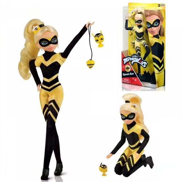 Figura de anime Miraculous de 28 cm, Ladybug, Marinette, Rena, Rouge, Cat Noir, figura de acción, muñeca de moda, modelo de regalo para niña