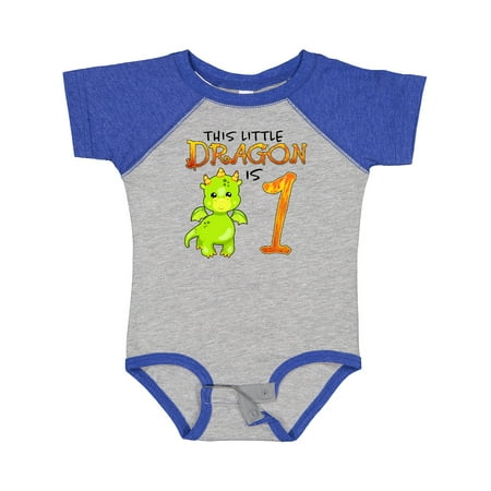 

Inktastic Dragon 1st Birthday- Turning One Gift Baby Boy or Baby Girl Bodysuit