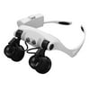 jingyuKJ LED Light Magnifier Glasses Portable 10X/15X/20X/25X Lens Loupe Eyewears