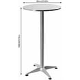 thumbnail image 2 of 24" Round Bistro Pub Table, Folding Cocktail Table Bar Height with Flip-Up Top, Maximum Load Capacity Up To  Lbs, for Dining Room Home Kitchen $$Garden &, 2 of 7