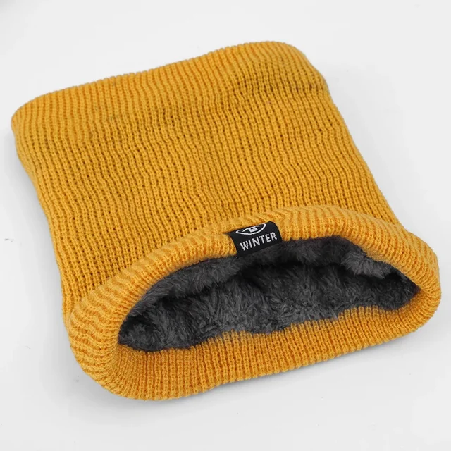 Bufanda de lana de felpa para hombres y mujeres, cubierta de cuello de punto de Color sólido, bufanda a prueba de frío al aire libre, pañuelo de ciclismo cálido, moda de invierno