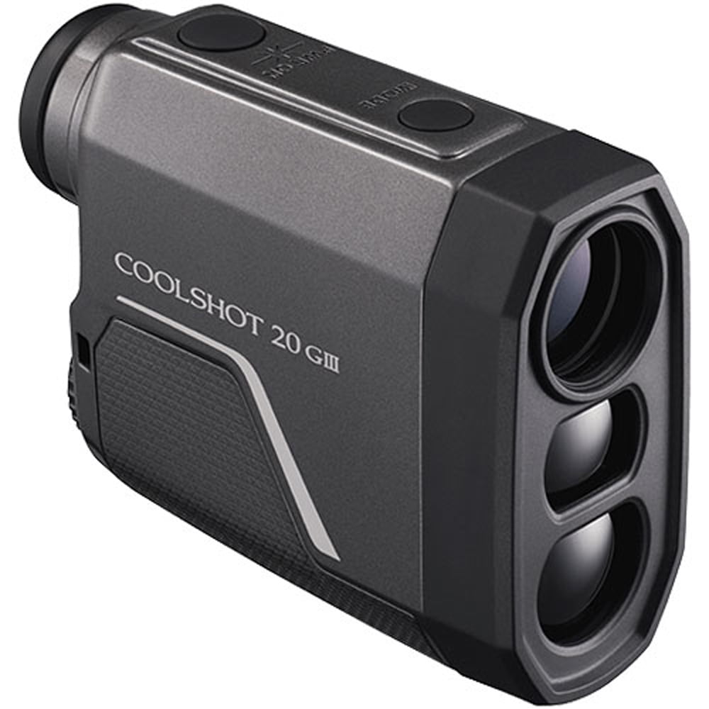 Nikon 16780 COOLSHOT 20 GIII Golf Rangefinder, Rainproof, Locked On Quake Bundle with Deco Essentials Neoprene Zippered Headcover for Golf Club Iron Head Covers Set & 7-in-1 Multi-Function Golf Tool