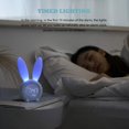 thumbnail image 3 of Cute Rabbit Light Alarm Clock Creative Table Bedside Lamp Mute Night Light, Snooze Function, 6 Loud Tones, Timed Night Light, Children'S Day Gift For Children, Girls (Green), 3 of 7