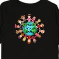 thumbnail image 4 of Inktastic Peace Through Unity Boys or Girls Long Sleeve Toddler T-Shirt, 4 of 5