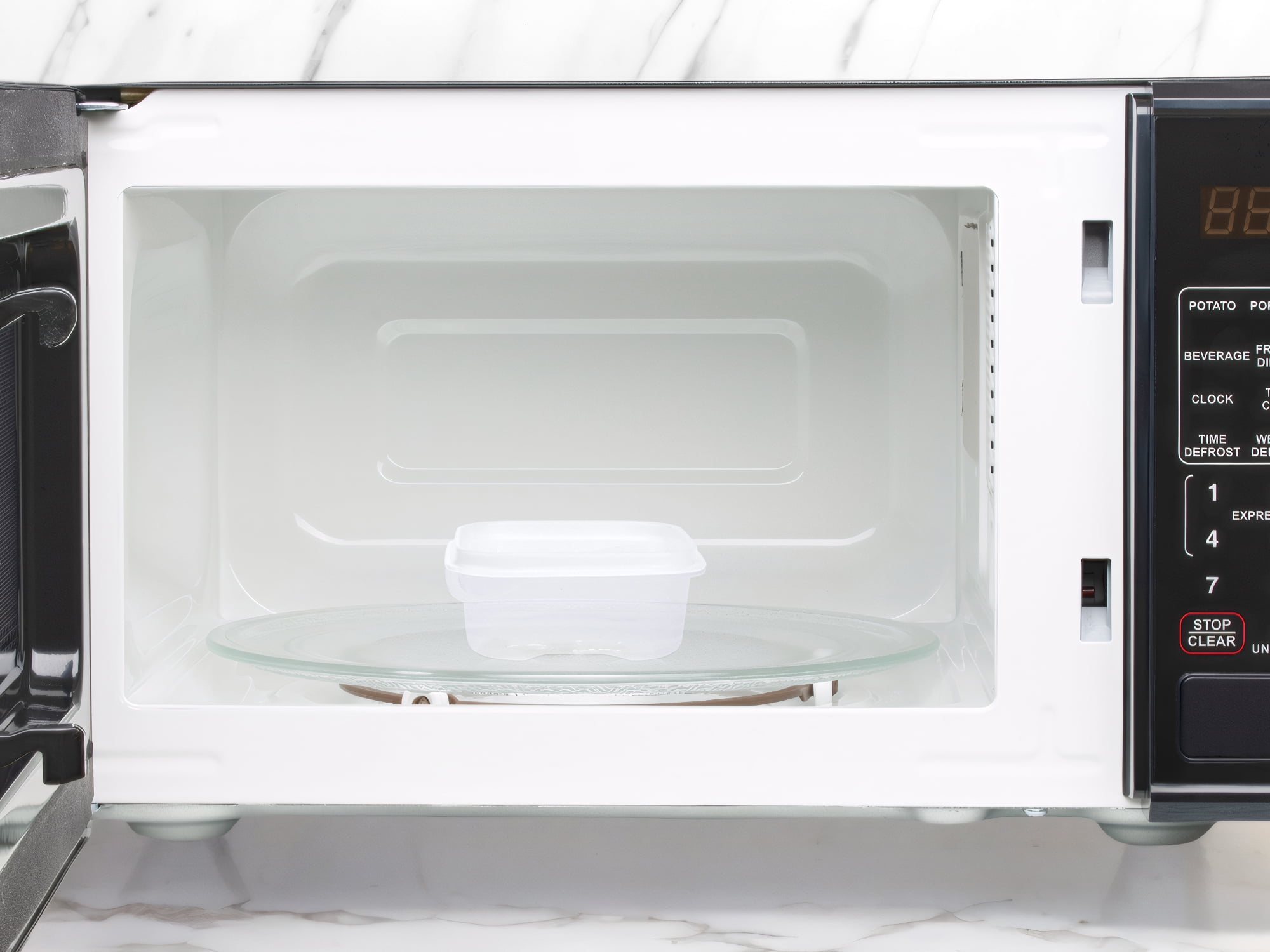 Unique Bargains 10 Packs Meal Prep Food Containers 3.7*3.7*1.8 in White