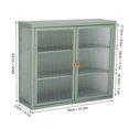 thumbnail image 5 of Hypeshops Retro Style Bathroom Wall Cabinet, Green, 5 of 5