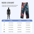 thumbnail image 2 of Salouo Colorful Floral Patterned Horse Print Pajama Pants for Men, Lounge Pants Elastic Waistband Casual Men's sleepwear Loungewear Sleep Pajama Pant -Large, 2 of 7