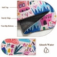 thumbnail image 6 of 2'x6' Rug Runners for Hallways Kitchen, Colorful Abstract Non Slip Entryway Beside Floor Carpet Runner, Oil Painting Modern Artwork Washable Laundry Room Bedroom Throw Rugs Mat for Family Pet, 6 of 8