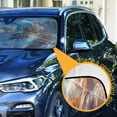 thumbnail image 3 of Yayeee Car Windshield Sun Shade Universal Fit Front Visor Protector, Astronaut Palm Pattern, 3 of 8
