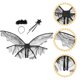 thumbnail image 4 of KAKOWELY 1 juego de alas de hada, disfraz de mariposa, alas de ángel con halo y varita, disfraz de hada., 4 of 5