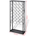 thumbnail image 5 of Topcobe Free Standing Wine Rack for 28 Bottle, Black, 5 of 5