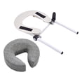 thumbnail image 3 of Almohada facial para mesa de masaje premium, soporte ergonómico portátil, cojín para reposacabezas Gris, 3 of 8