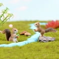 thumbnail image 5 of 4Pcs Mini Squirrel Animal Figurine DIY Miniature Fairy Garden Bonsai Ornament, 5 of 7