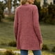 thumbnail image 2 of Cárdigan de punto para mujer, de invierno y otoño, con un solo pecho, bolsillos elásticos, cálido, largo medio, chaqueta tipo cárdigan, 2 of 5