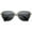 Gold / Smoke, variant on sunglassLA Unisex Modern Fashion Oval Semi-Rimless Metal Wire Frame Cat Eye Sunglasses (Gold / Smoke) - 63mm