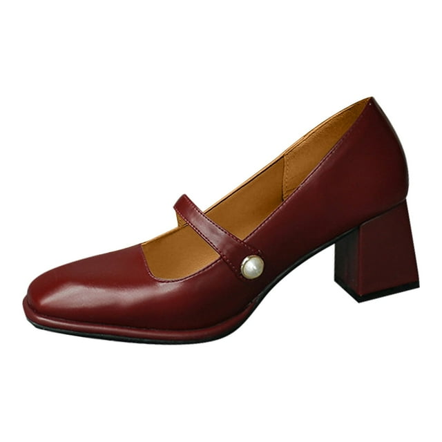 Chaussures à Talons Hauts Élégantes pour Femmes, Bout Carré, Confortables et Design pour Diverses Occasions