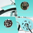 thumbnail image 4 of Womens Bikes 26 inch, 7 speed Beach Cruiser Bikes w/Dual Brakes and Back Seat, Comfortable Commuter Bike, City Street Bicycles, Hybrid Bikes for Adults Ladies Womens, Adjustable Seat Height, Cyan, 4 of 9