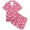 Y1-Hot Pink, variant on Girl Easter Pajamas 4t Button Down Lapel Short Sleeved Top Shorts Summer Sleepwear Sleepwear Easter Day Gift,Y1-Navy,150(10-11 Years)