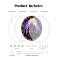 thumbnail image 2 of Halloween Window Decorations, Acrylic Suncatcher Hanging Ornament, Moon Bat Spooky Castle Print Home Wall Art Decor for Living Room Bedroom Holiday Party, 7.87 in, 2 of 7