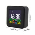 thumbnail image 2 of Voice-Activated Touchscreen Alarm Clock with Adjustable Color LCD - Multi-Generational Bedside Companion for Kids/Students/Elderly, Energy-Efficient Wake-Up System with Temperature Display, 2 of 6