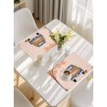 thumbnail image 5 of Fall Truck Placemats Set of 8, Thanksgiving Tree Maple Leaf Pumpkins Sunflower Placemats for Dining Table, Place Mats for Kitchen Tabletop, Waterproof Wipeable Dining Table Mats Set, 5 of 9