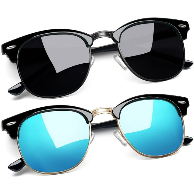 Gafas de Sol Joopin Semi Sin Montura Negro/Azul Polarizadas UV400