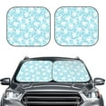 thumbnail image 2 of Haiem Cute Rabbit Car Windshield Sun Shade (2 Pieces) Foldable Windshield Sun Shade Car Accessories for Truck SUV Pickup-Small, 2 of 7