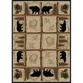 thumbnail image 1 of Rug Empire Rustic Lodge Area Rug, Bear Cabin, 4X6, 1 of 2