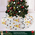thumbnail image 6 of FMSHPON Striped Gnome Halloween Xmas Christmas Tree Skirt Stand Mat for Holiday Party Decoration Indoor Outdoor 48 inches, 6 of 6
