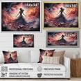 thumbnail image 4 of Designart "Dance Woman Galaxy Celestial painting" People Floater Framed Canvas Print, 4 of 7