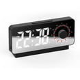 Inerposs Silent LED Screen Display Alarm Clock with Temperature and