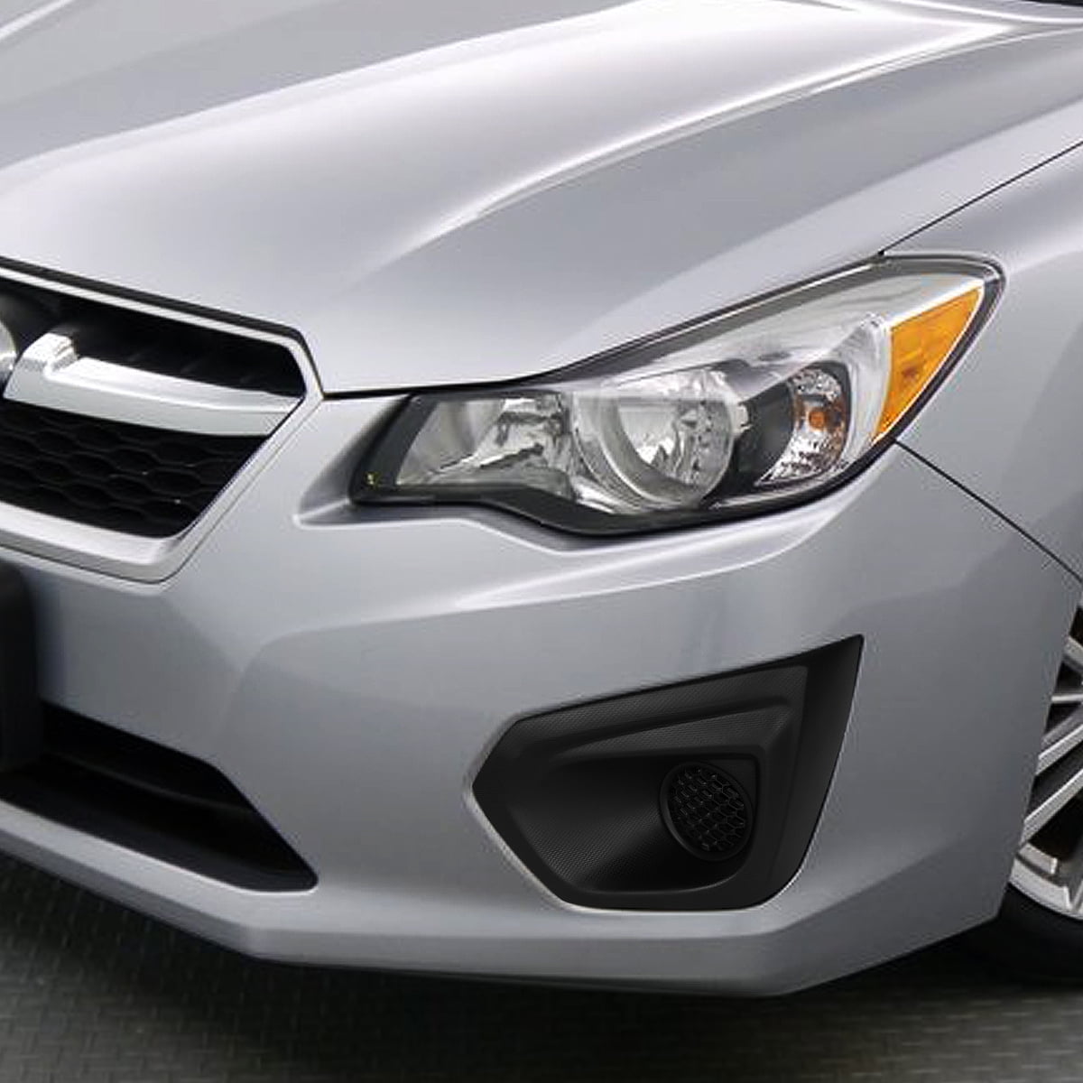 DNA Motoring For 2012-2014 Subaru Impreza Front Bumper Fog Light Lamp Bezel Cover Pair (Non WRX & STI Models Only)