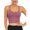 Rose Purple, variant on FANNYC Women's Longline Sports Bra Strappy Yoga Bra Crop Top Criss-Cross Back Light Support Removable Paddeds Sports Bra For Workout Gym Fitness Running