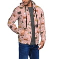 thumbnail image 3 of Zip Up Hoodies for Men - Pink Cute Cartoon Cat Heart Long Sleeve Comfrt Men'S Fashion Hoodies & Sweatshirts, Jackets for Men Hoodies Pullover Clothing Clothes with Pouch, 3 of 5