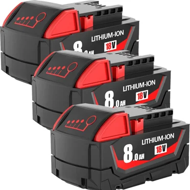 6 Pack 8.0Ah 18-Volt For Milwaukee For M18 48-11-1880 18V Battery High Output