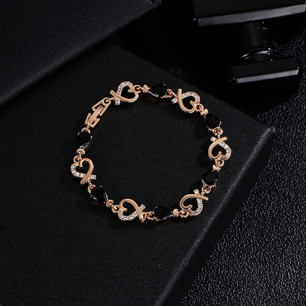 Pulseras para mujer, regalos para mujer, pulsera de cristal para mujer, brazalete para San Valentín, boda, joyería nupcial, pulsera para mujer