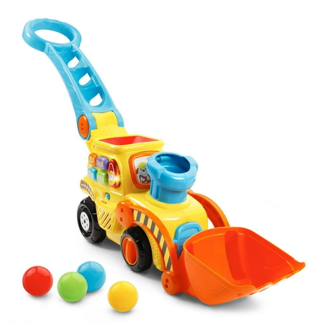 VTech Pop-a-Balls™ Push & Pop Bulldozer™ - Toddler Learning Toy - English Version