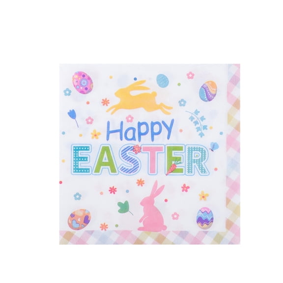 Easter Paper Napkins 20 Pack Disposable Printed Cocktail Napkins For Party Buffet Table Setting Spring Decor 13 Inch