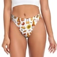 thumbnail image 1 of Fotbe Gnomes Autumn Harvest Tanga Sin Costuras para Mujer con Estampado – Panties Invisibles, Transpirables y Cómodos para Uso Diario-X-Small, 1 of 6