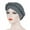 Gray, variant on Turban Pre-Tied Twisted Hat Thread African Head Wraps for Black Women Chemo Cancer Cap Braid Hair Cover