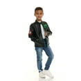 thumbnail image 2 of Minecraft Creeper Faux Leather Moto Jacket Little Kid to Big Kid, 2 of 5