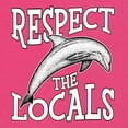 thumbnail image 6 of Wild Bobby Respect The Locals Save Our Oceans Dolphin Animal Lover Ladies Racerback Tank Top, Raspberry, Medium, 6 of 6