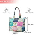 thumbnail image 4 of Pioneer Flower Floral Print Pattern Travel Tote Bags for Women Carry On,Large Weekender Bags for Women Travel,Multi Functional Duffle Bag for Work,Shopping,Sports, 4 of 5