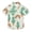 Cartoon Cactus and Tiger Face, variant on Small Short Sleeve Button Down Shirts Cartoon Cactus and Tiger Face Casual Shirt 3-10 Years