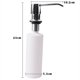 thumbnail image 2 of Dispensador de jabón para fregadero de níquel cepillado, dispensador de jabón para fregadero de cocina, repuesto de acero inoxidable desde la parte superior, dispensador de jabón integrado, 2 of 5